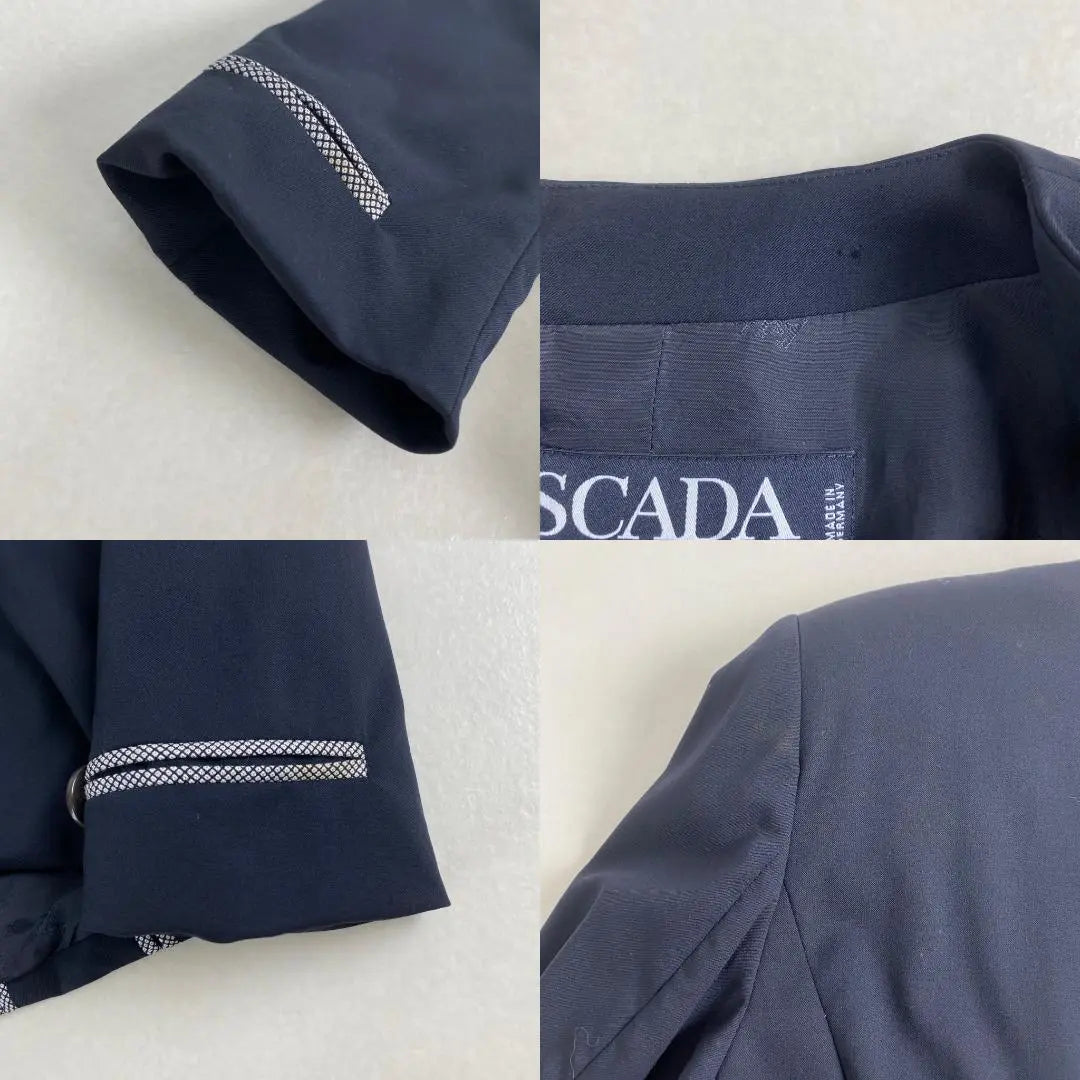 Escada suit set up, no collar, double, rare design, made in Germany