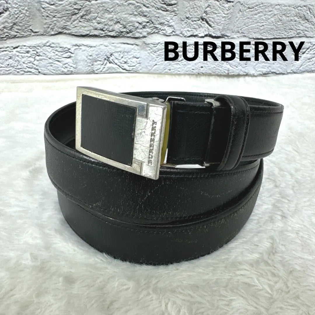 Cinturón BURBERRY Stepless de piel color negro