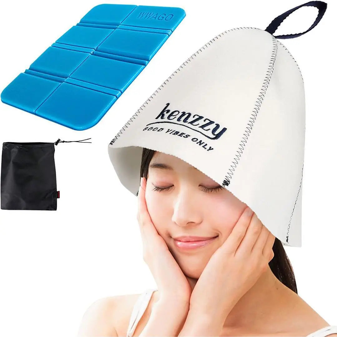 v17 KENZZY Sauna Hat Sauna Mat ♪Sauna Goods Unisex 338