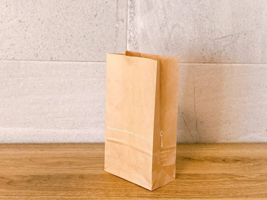 100 sheets ❣️ Paper bag Square bottom craft paper wrapping HSS size