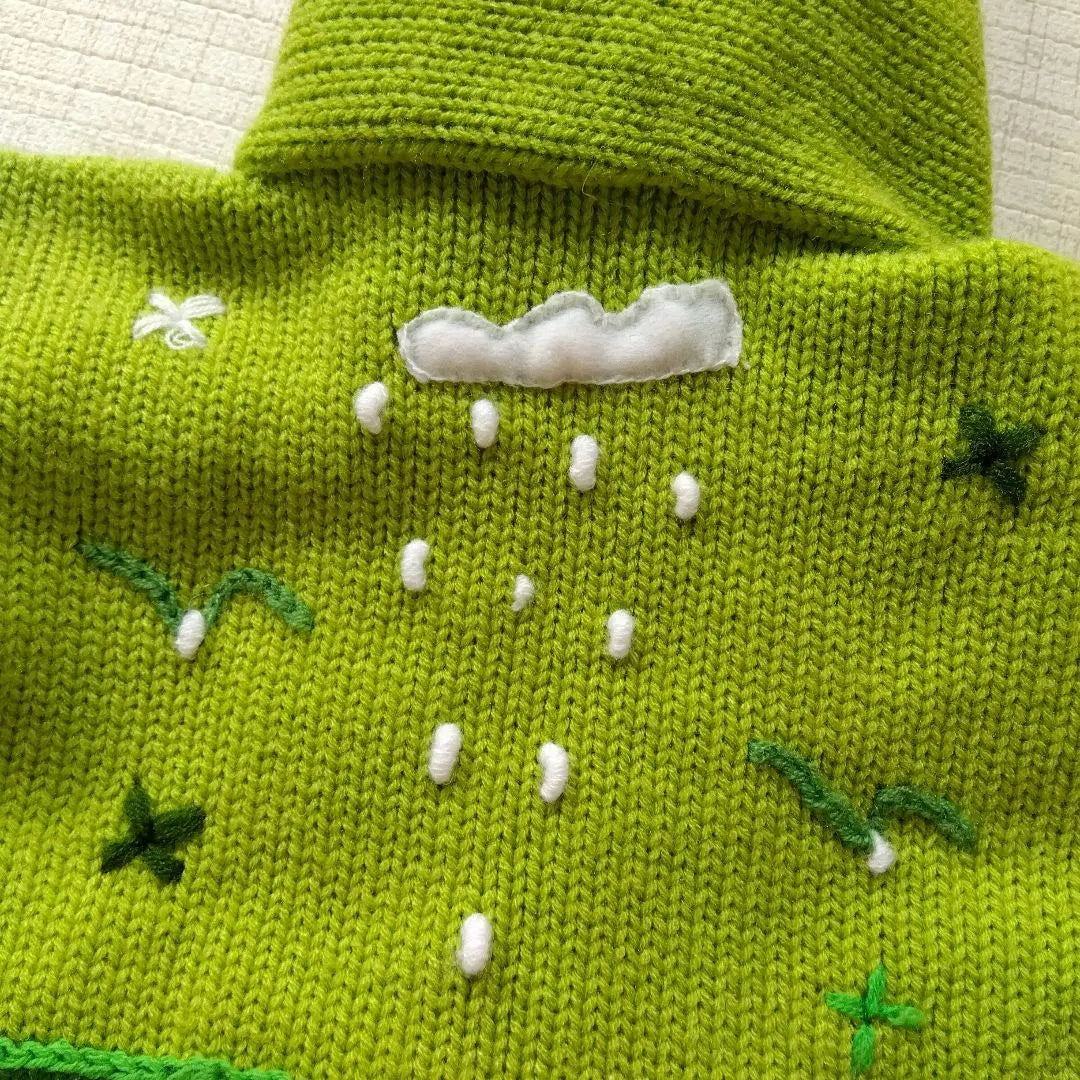 One-of-a-kind baby clothes, hand-knitted hoodies, alpaca, llama