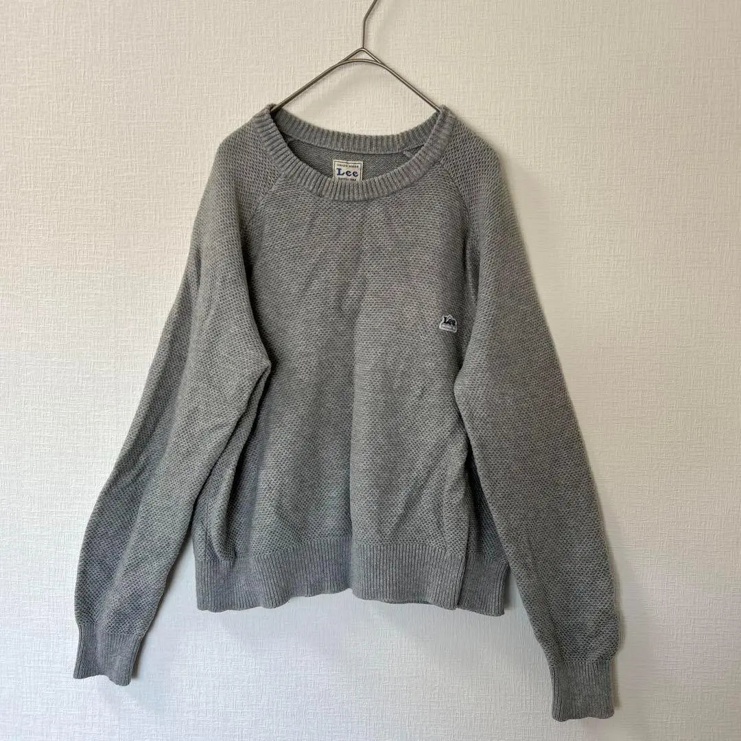 Jersey de punto para mujer Lee S Gris Simple Elegante | Lee リー レディースニット セーター S グレー シンプル おしゃれ