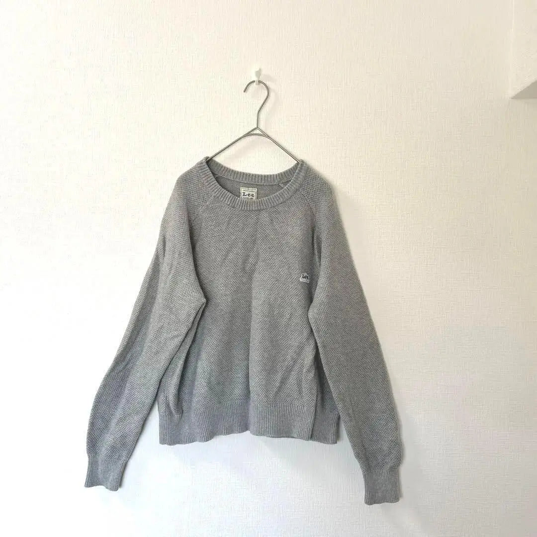 Jersey de punto para mujer Lee S Gris Simple Elegante | Lee リー レディースニット セーター S グレー シンプル おしゃれ