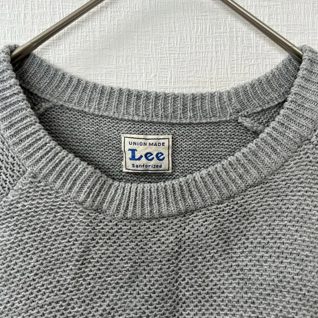 Jersey de punto para mujer Lee S Gris Simple Elegante | Lee リー レディースニット セーター S グレー シンプル おしゃれ