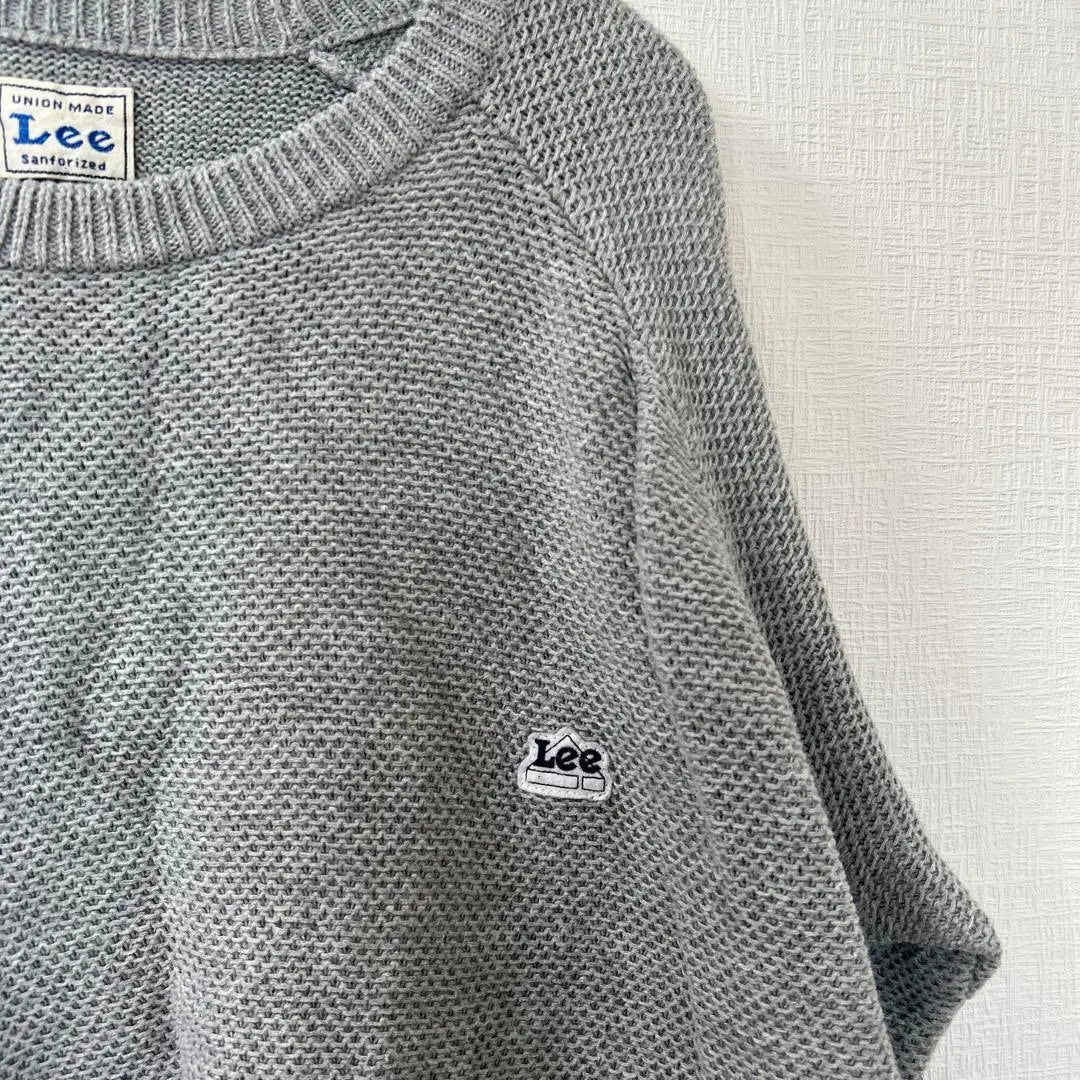 Jersey de punto para mujer Lee S Gris Simple Elegante | Lee リー レディースニット セーター S グレー シンプル おしゃれ