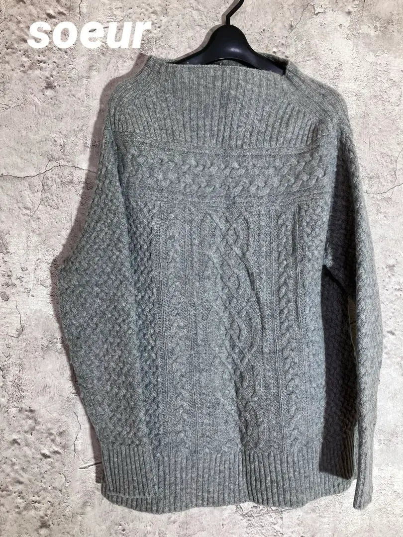 ✨Good condition✨soeur Sul Size 9 Knit Sweater Wool Jacquard Knit