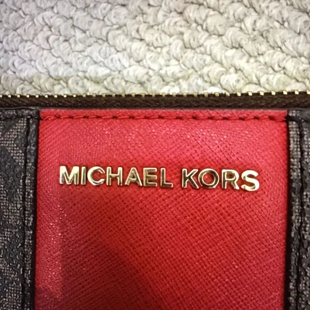 ✨Oferta hasta las 10 a.m. hoy✨MICHAEL KORS Cartera larga Negro/Rojo | ✨本日10時までセール✨MICHAEL KORS 長財布 ブラック/レッド