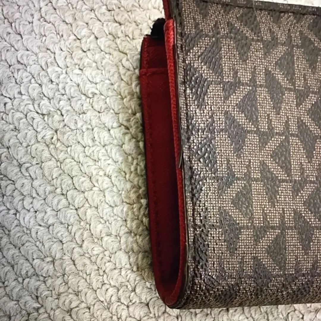 ✨Oferta hasta las 10 a.m. hoy✨MICHAEL KORS Cartera larga Negro/Rojo | ✨本日10時までセール✨MICHAEL KORS 長財布 ブラック/レッド