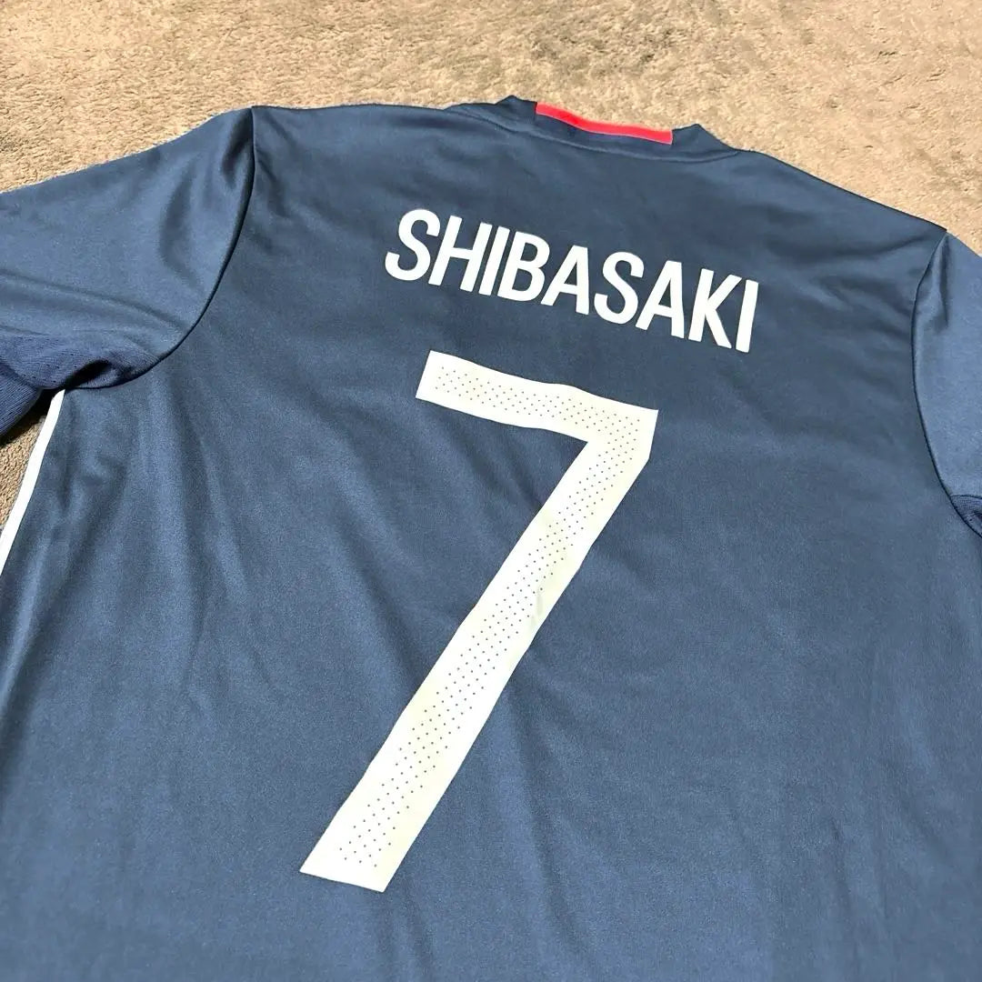 [Good condition] Japan National Team Shibasaki Gaku 2016/2017 Home Uniform Adidas