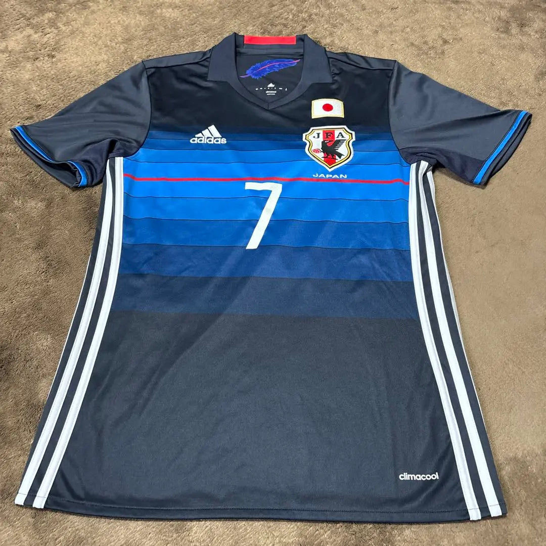 [Good condition] Japan National Team Shibasaki Gaku 2016/2017 Home Uniform Adidas