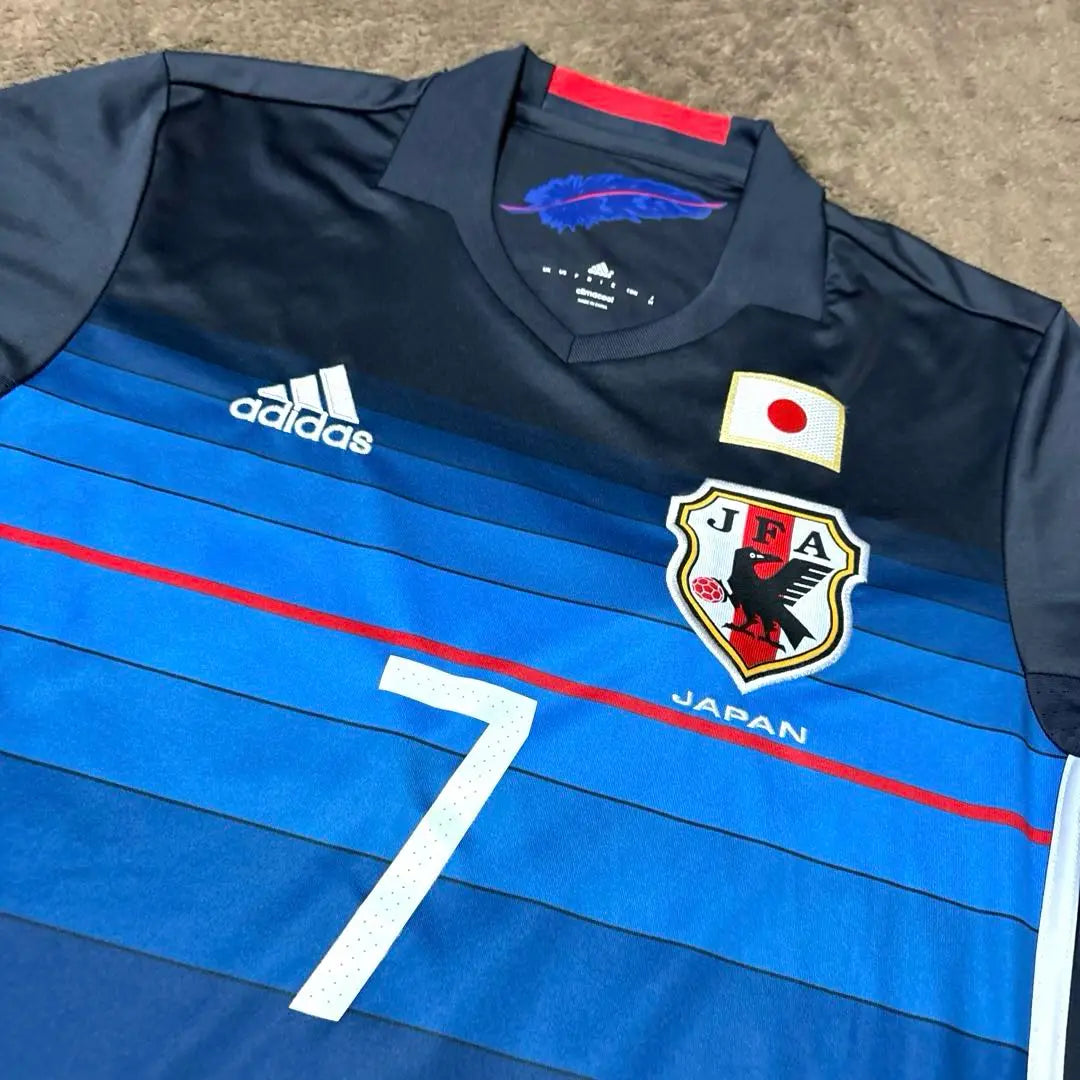 [Good condition] Japan National Team Shibasaki Gaku 2016/2017 Home Uniform Adidas