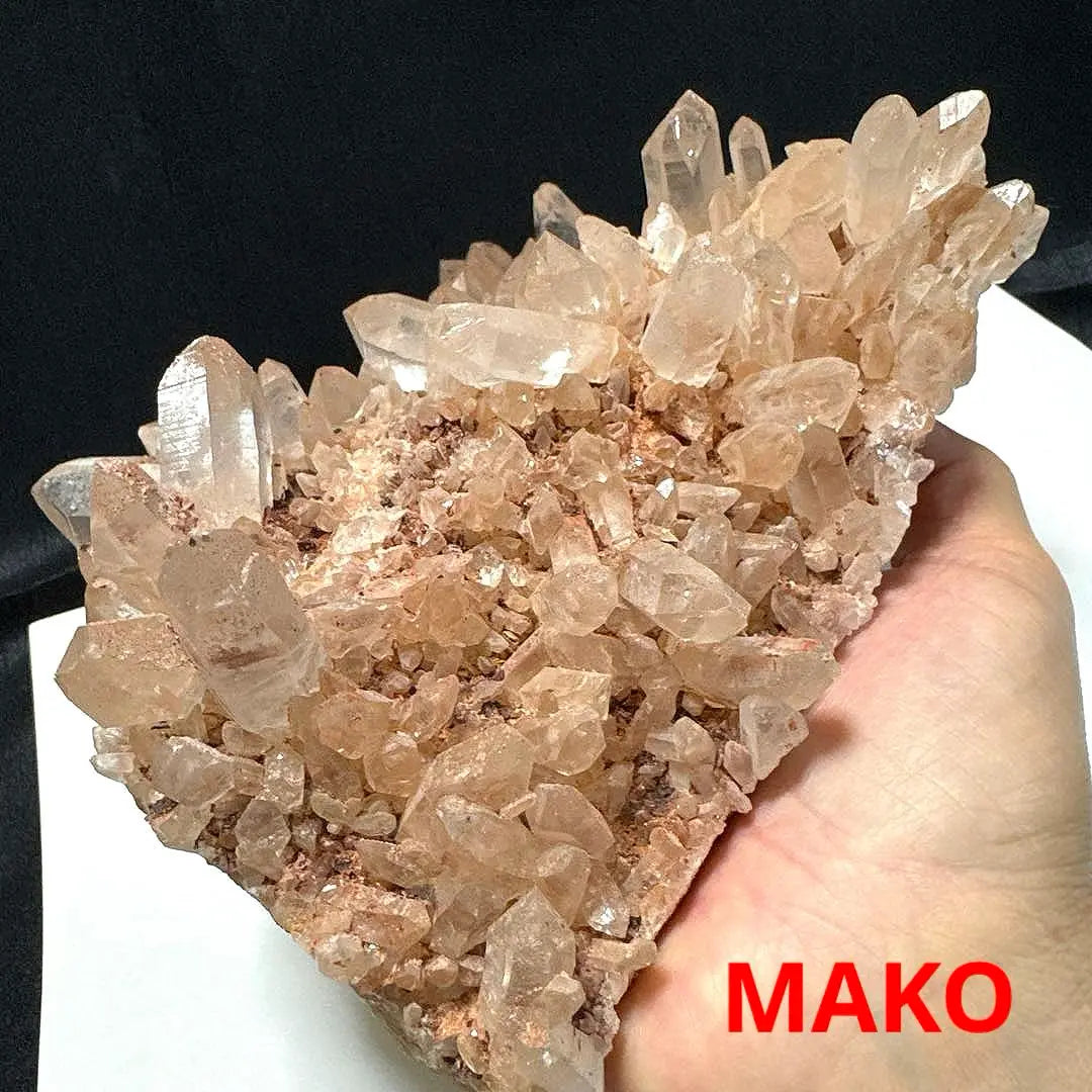 M1560 ☆ Racimo de cristal rosa 2,4 kg ☆ Manican de Manican ☆ N41104-A | M1560☆ピンク水晶クラスター2.4kg☆マニカラン産☆N41104-A