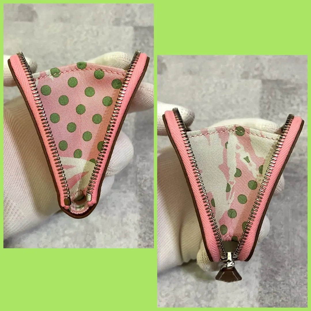 [With box] Hermes Azap Silk In Coin Case Coin Purse Pink