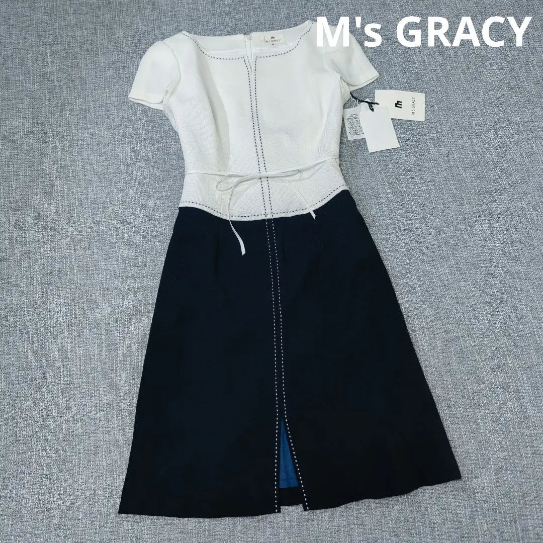 M's Gracie New Tag Spring/Summer Formal Dress with Waist Ribbon