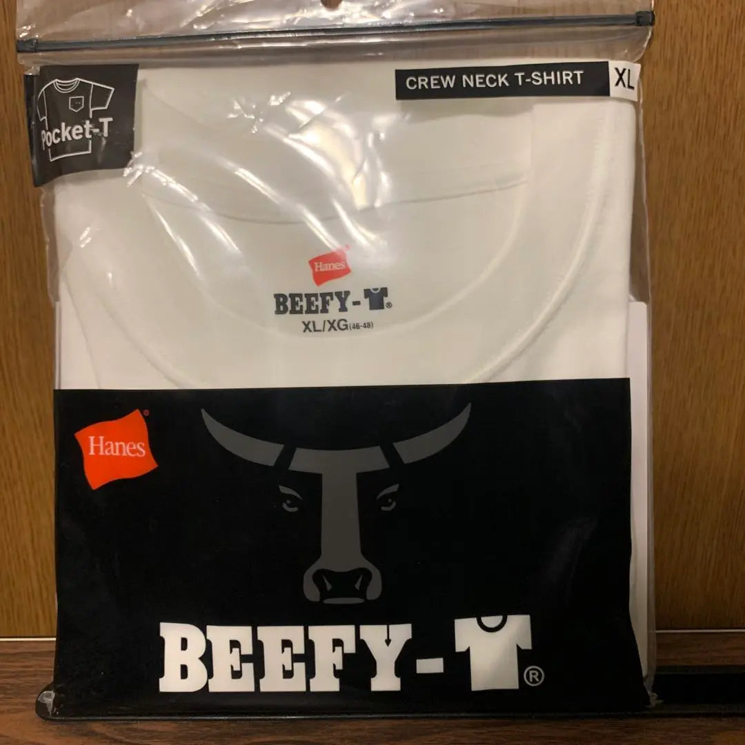 [HANES] BEEFY-T Camiseta con bolsillo talla XL (blanco / manga corta) | 【HANES】BEEFY-T ポケットTシャツ XLサイズ（ホワイト・半袖）