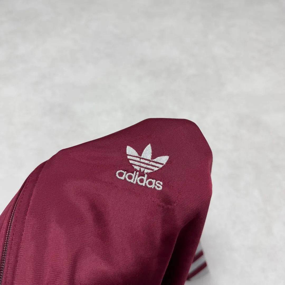 Used clothing 80s adidas ATP track jacket wine red 10