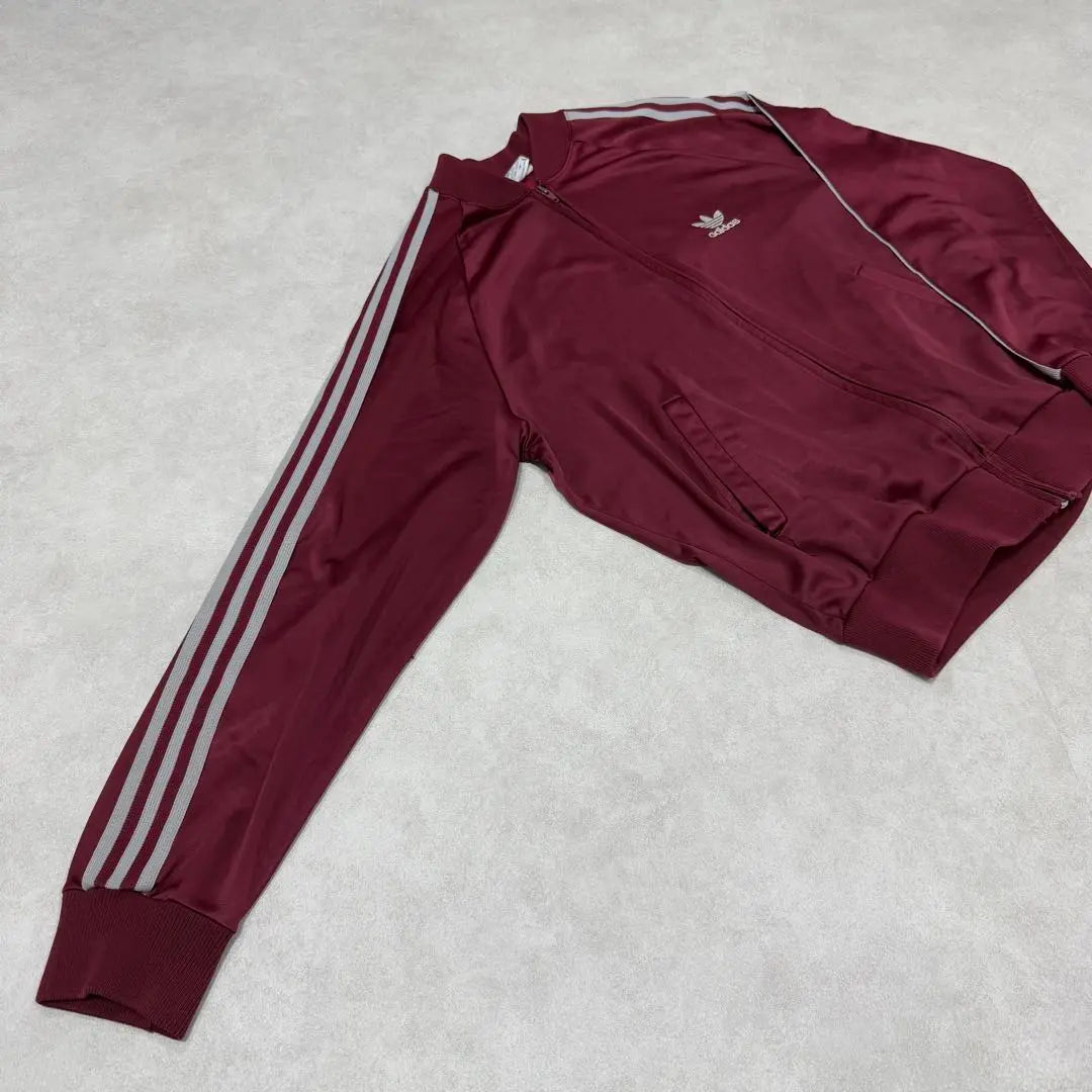 Used clothing 80s adidas ATP track jacket wine red 10