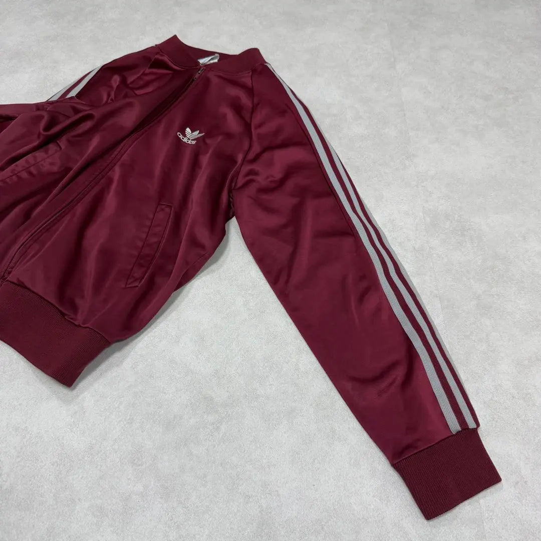 Used clothing 80s adidas ATP track jacket wine red 10