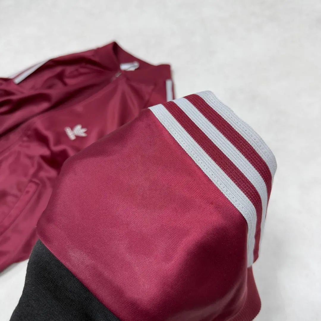 Used clothing 80s adidas ATP track jacket wine red 10