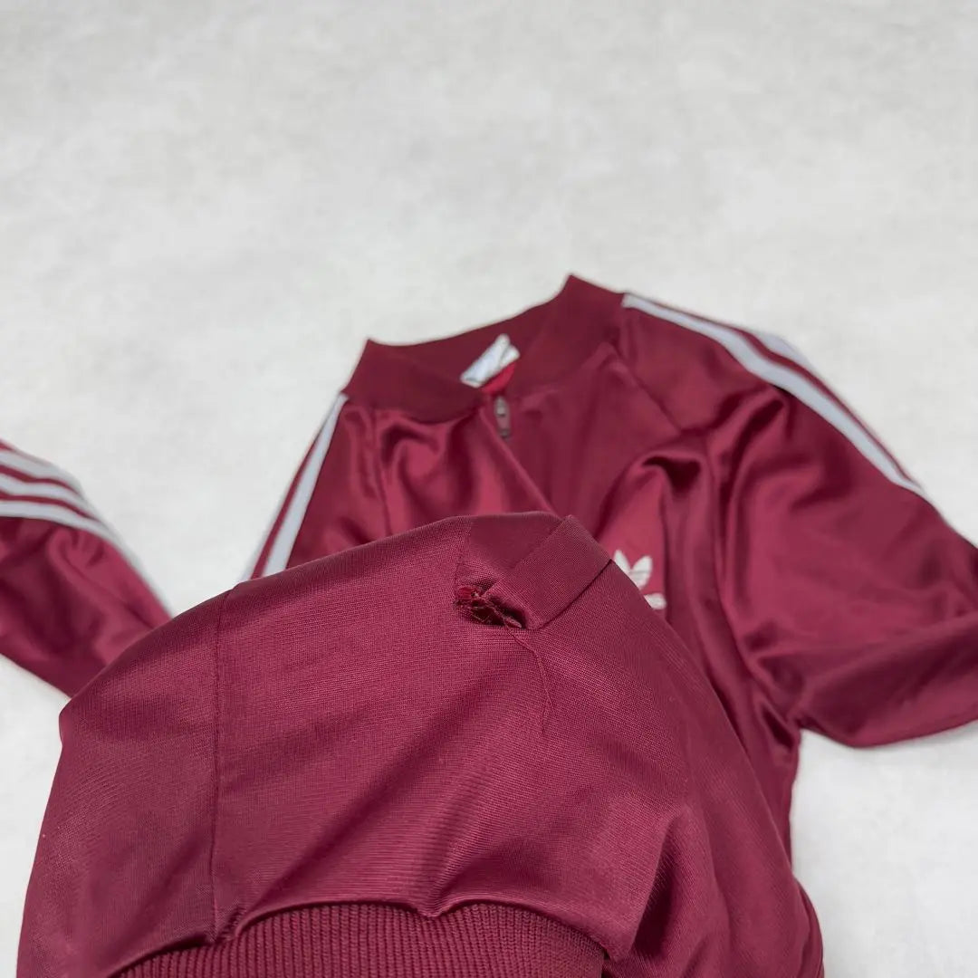 Used clothing 80s adidas ATP track jacket wine red 10