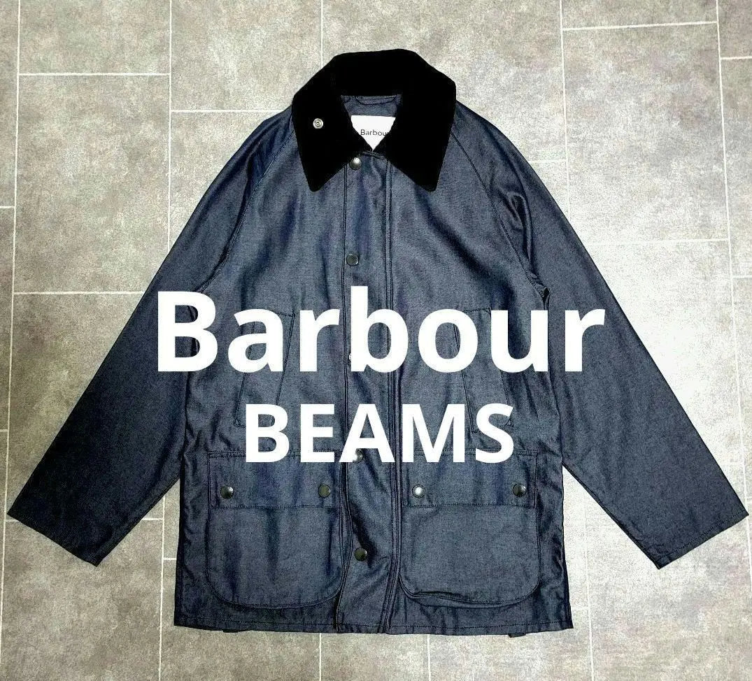 ★Extremely beautiful Barbour Super high-quality denim style BEAMS special order hunting jacket