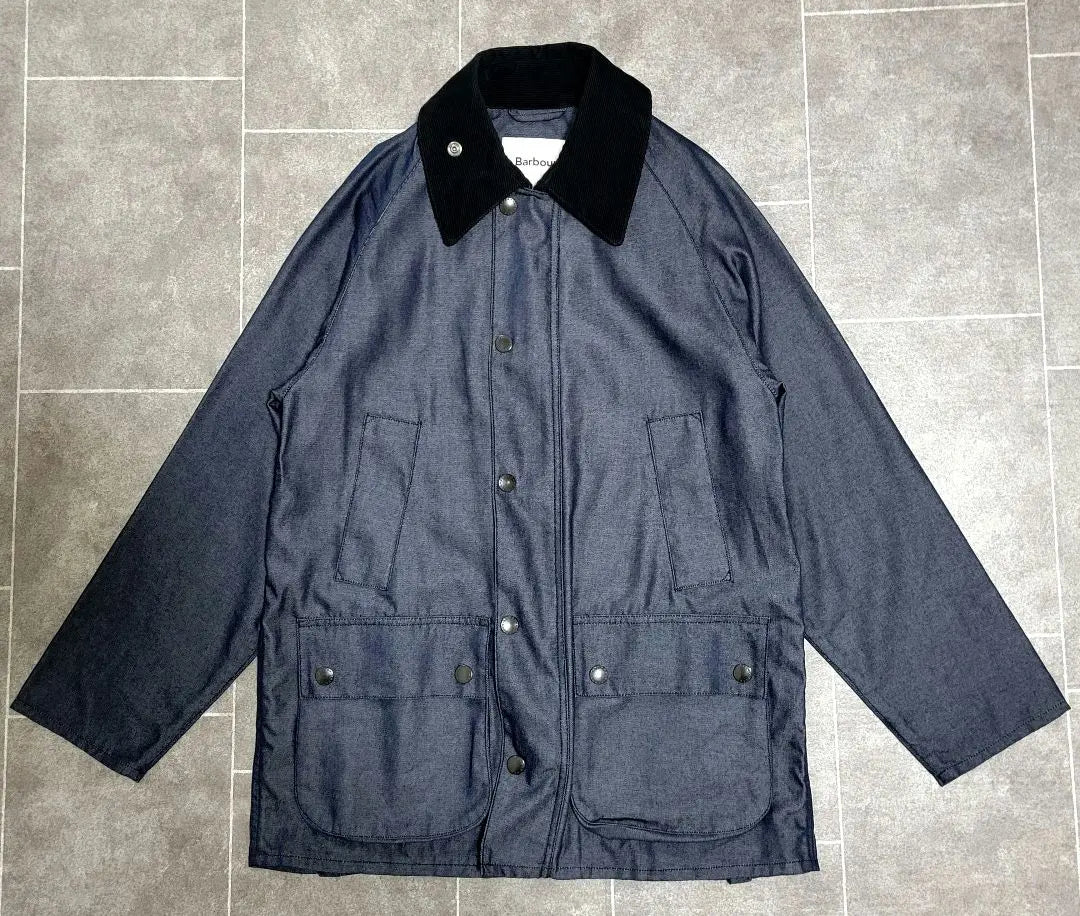 ★Extremely beautiful Barbour Super high-quality denim style BEAMS special order hunting jacket