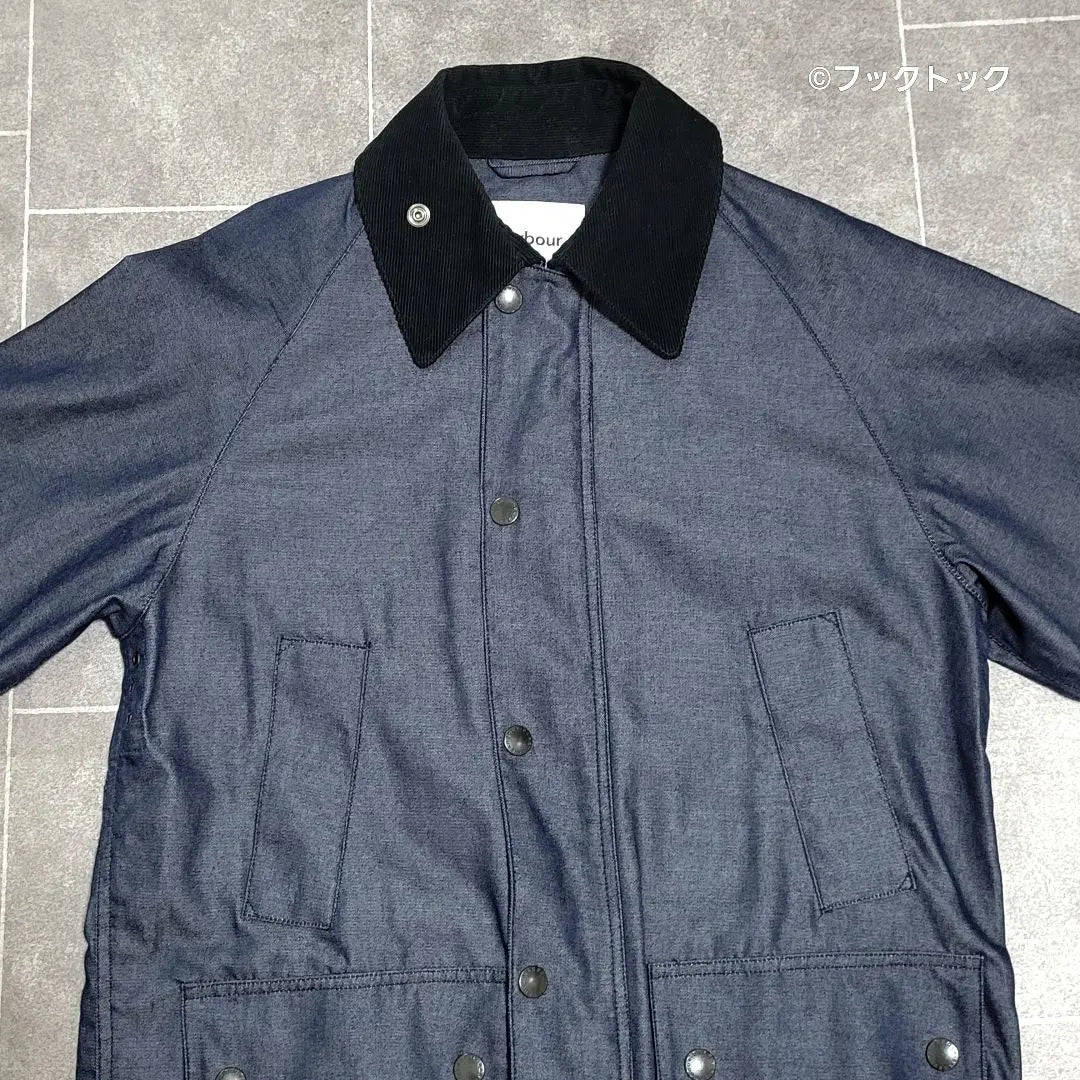 ★Extremely beautiful Barbour Super high-quality denim style BEAMS special order hunting jacket