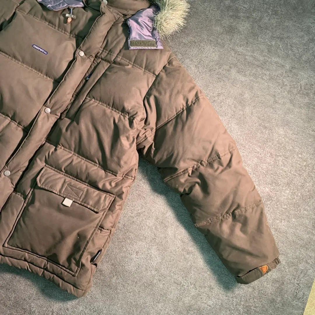 [GERRY] Brown Down Jacket L Normcore Vintage 6W3