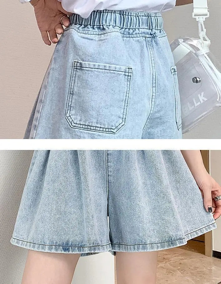 Large size women's denim shorts new | 大きいサイズ レディース デニム　ショートパンツ　新品