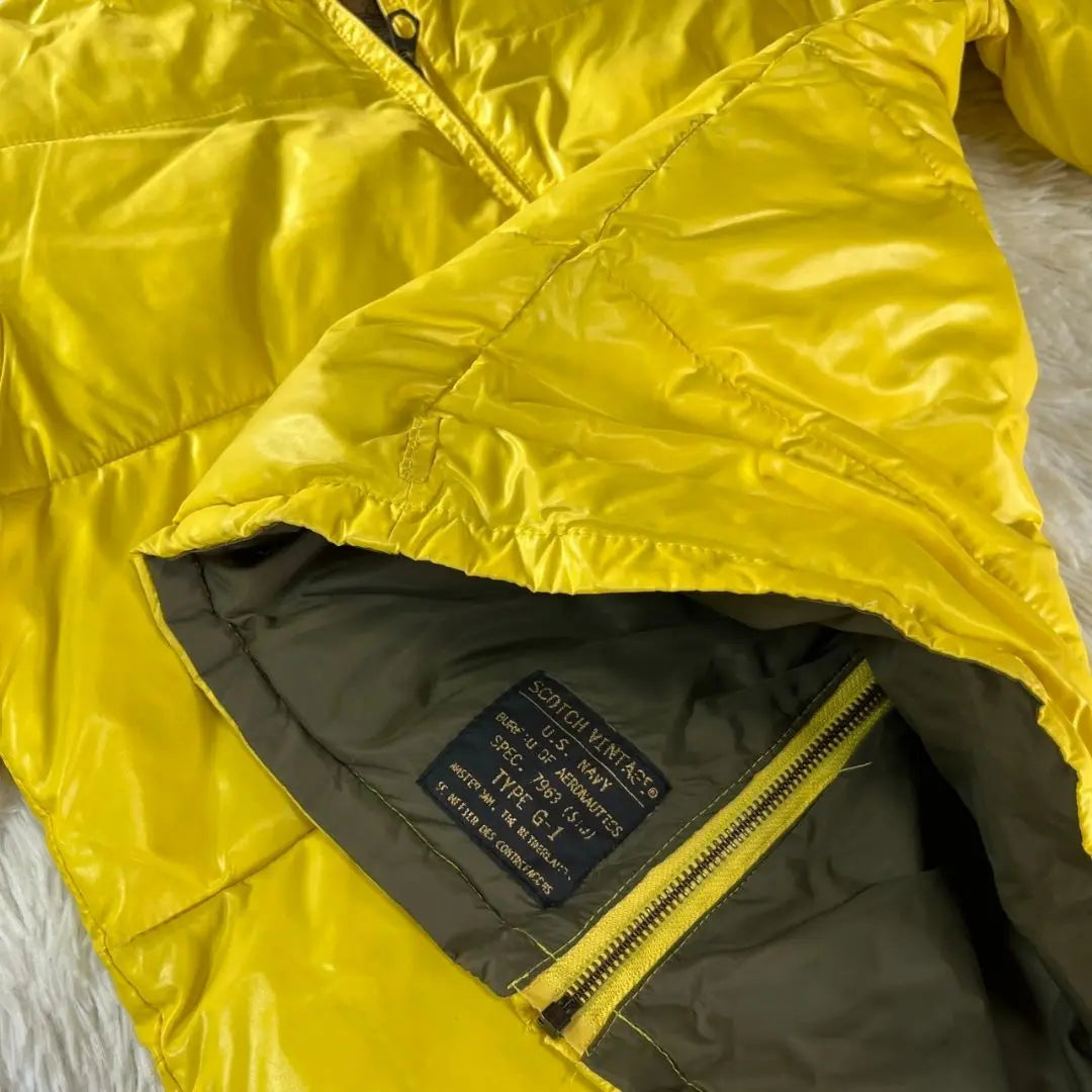 Scotch & Soda Hooded Nylon Jacket Men's M Yellow Fluorescent Color