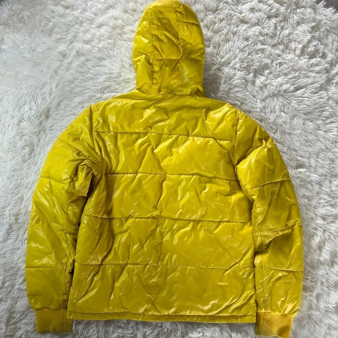 Scotch & Soda Hooded Nylon Jacket Men's M Yellow Fluorescent Color