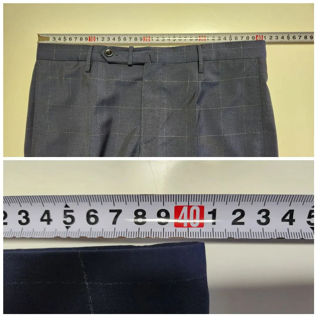 [Good condition] Inkotex Super120s 1p Windpen Dark Blue 46 Spring/Summer