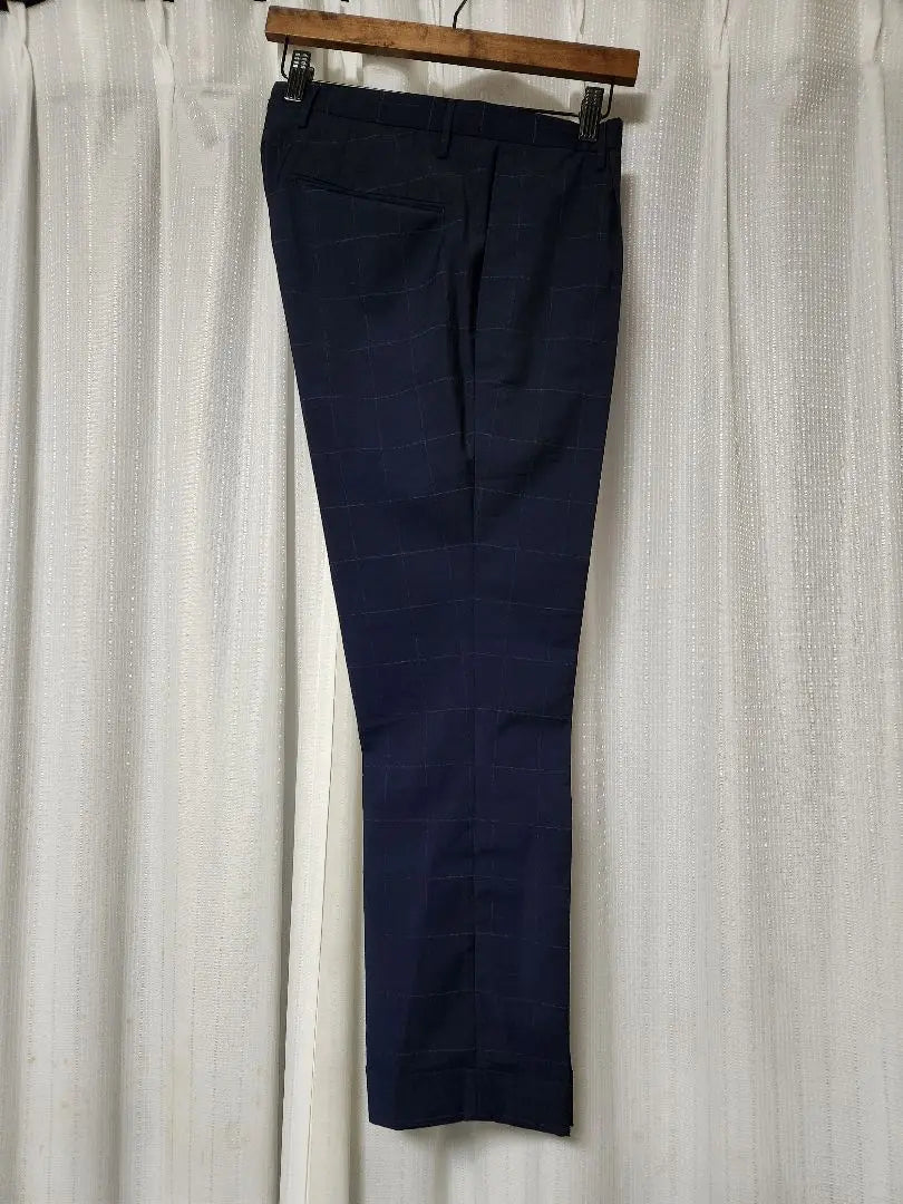 [Good condition] Inkotex Super120s 1p Windpen Dark Blue 46 Spring/Summer