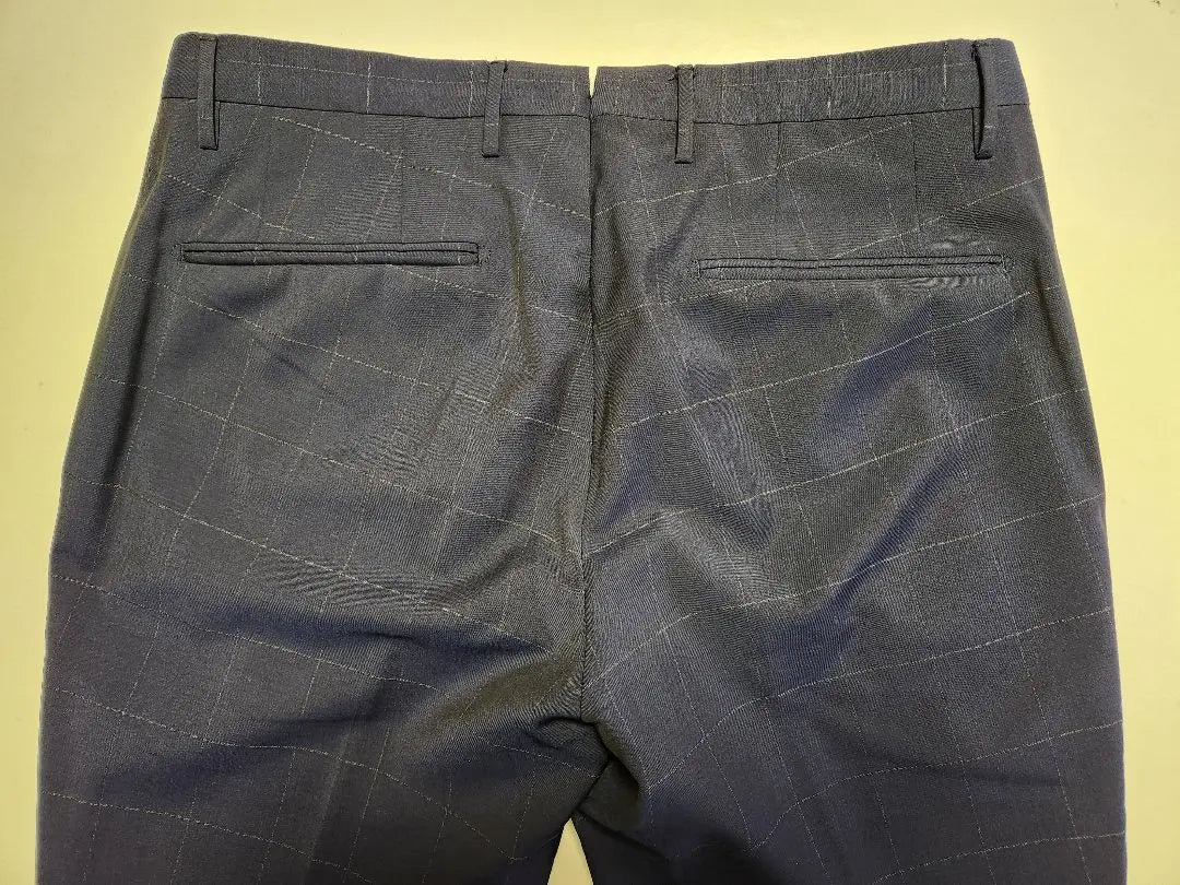 [Good condition] Inkotex Super120s 1p Windpen Dark Blue 46 Spring/Summer