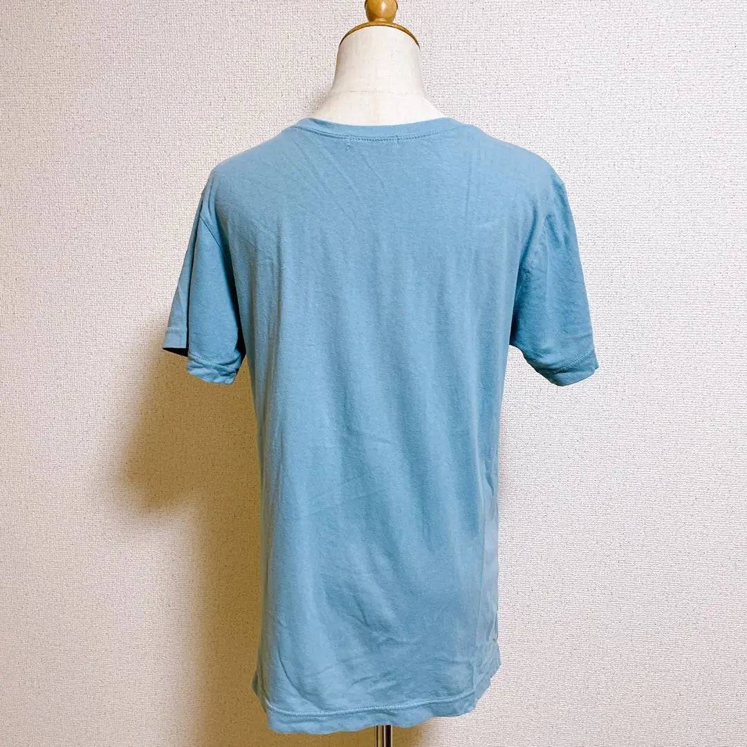 [Popular] Camiseta Chocolafine Robe algodón 100 logo manga corta azul claro | 【大人気】ショコラフィネローブ 綿100 ロゴ入り 半袖 Tシャツ 水色 F