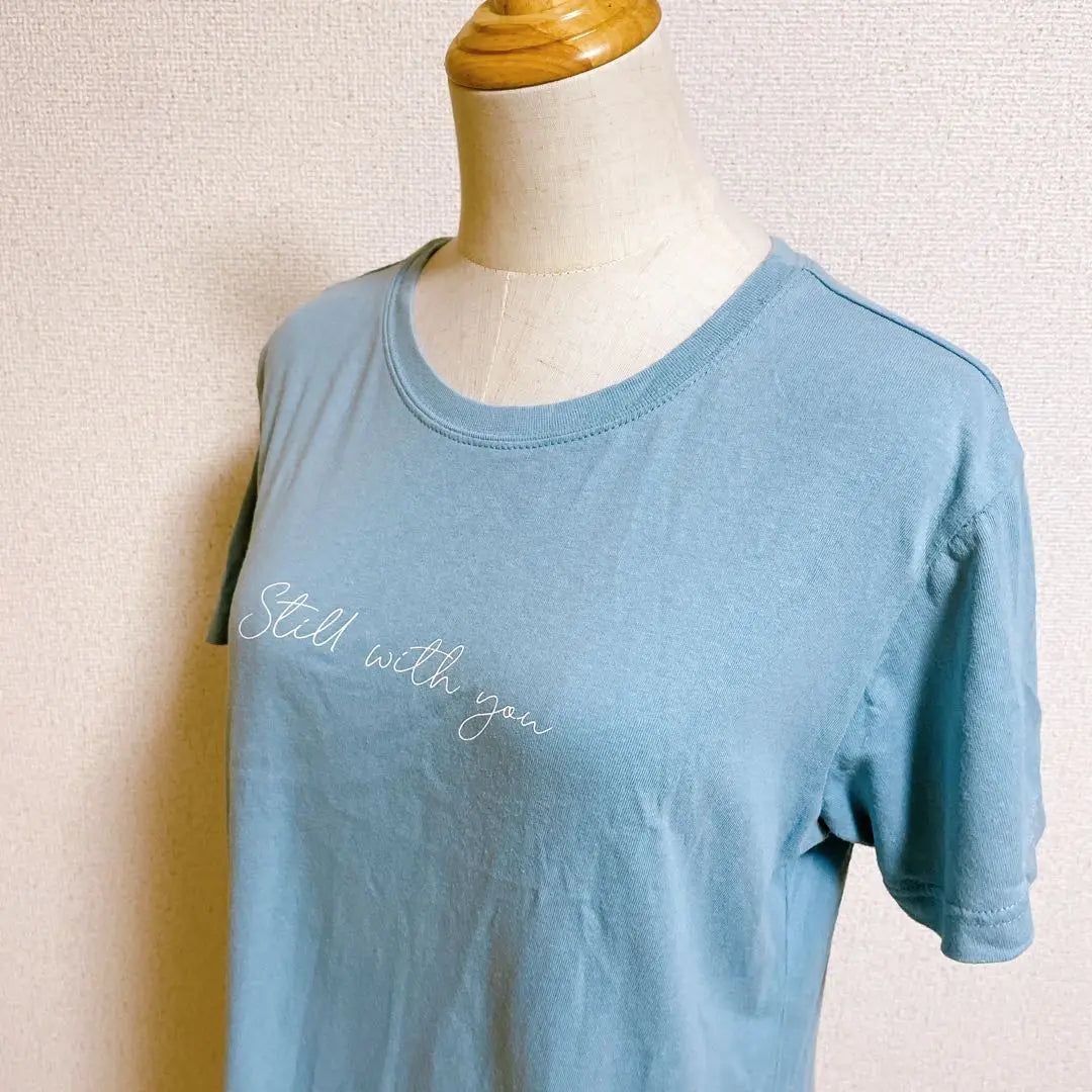 [Popular] Camiseta Chocolafine Robe algodón 100 logo manga corta azul claro | 【大人気】ショコラフィネローブ 綿100 ロゴ入り 半袖 Tシャツ 水色 F