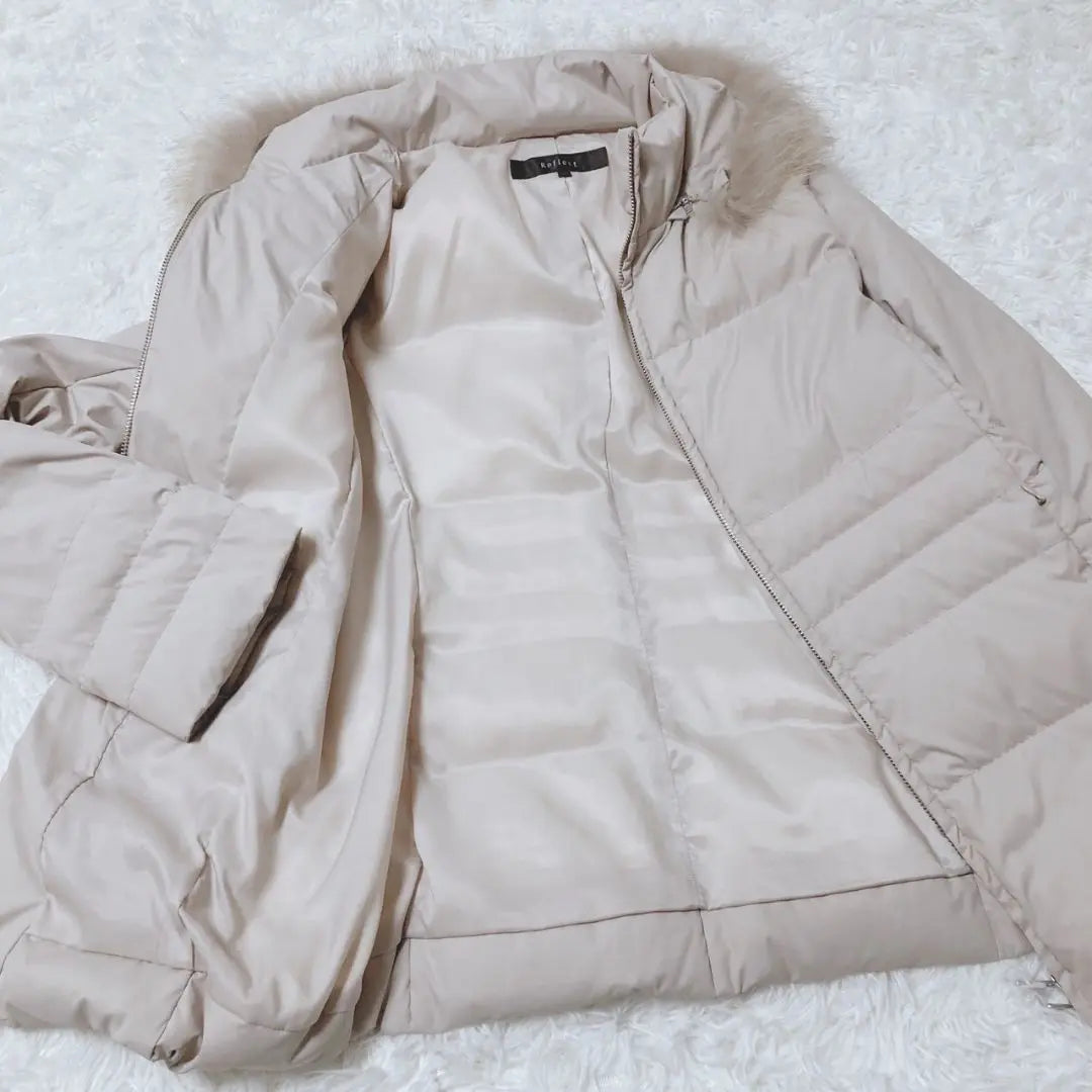 Reflect Down Jacket Court Raccoon Zip -Up -Up Feather | リフレクト　ダウンジャケット　コート　ラクーン　ジップアップ　ダウン　フェザー