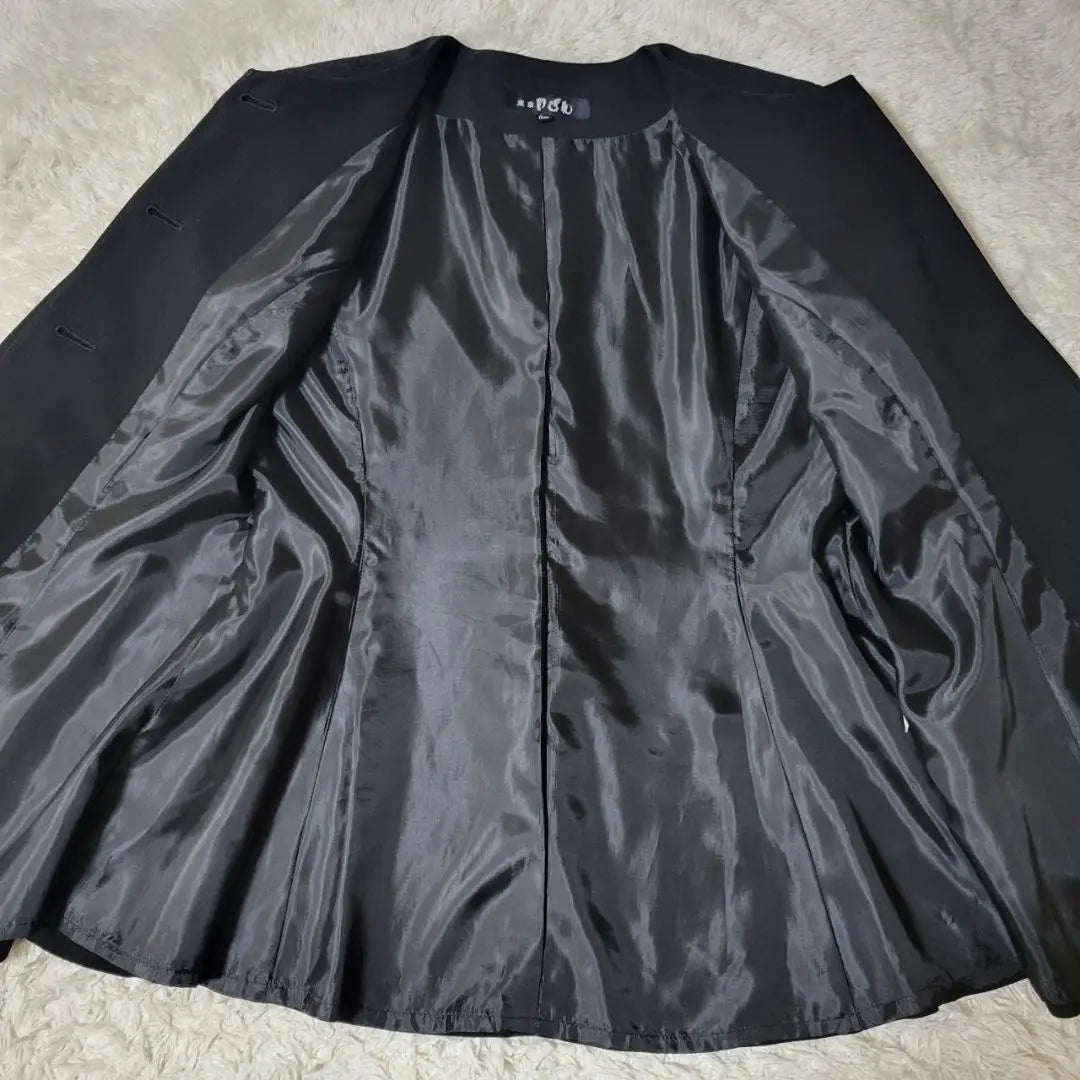 Good condition ✨Tokyo Igin Skirt Suit Setup Black Formal No Collar M