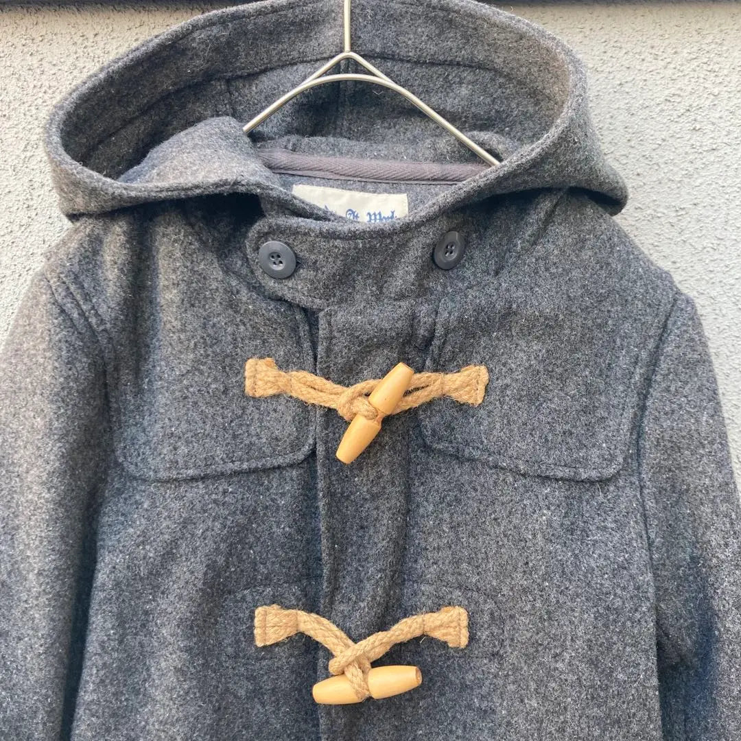 2309 [Ready at work] f ♡ Duffel coat hoody gray