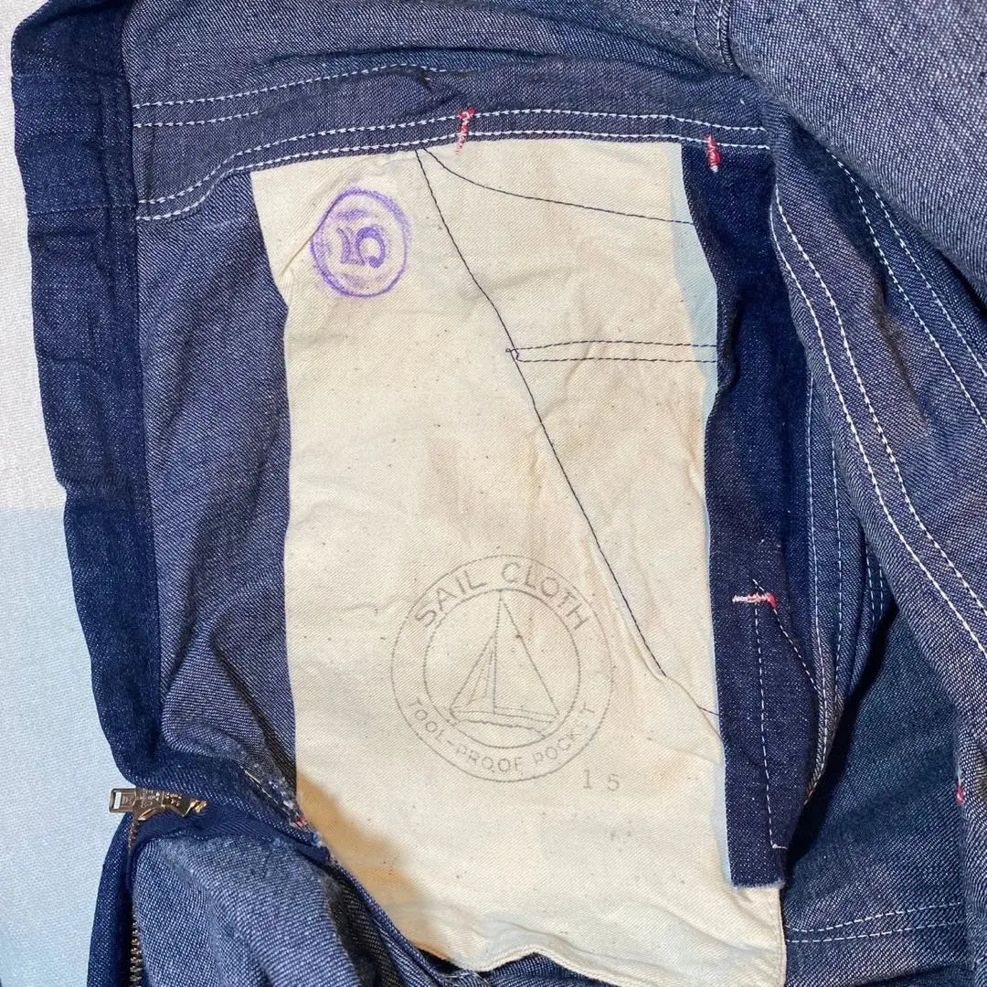 Deadstock 50s Bluebell Denim Tsunagi Ur -in -One Vintage | デッドストック50s BlueBell デニムツナギ オールインワン ビンテージ