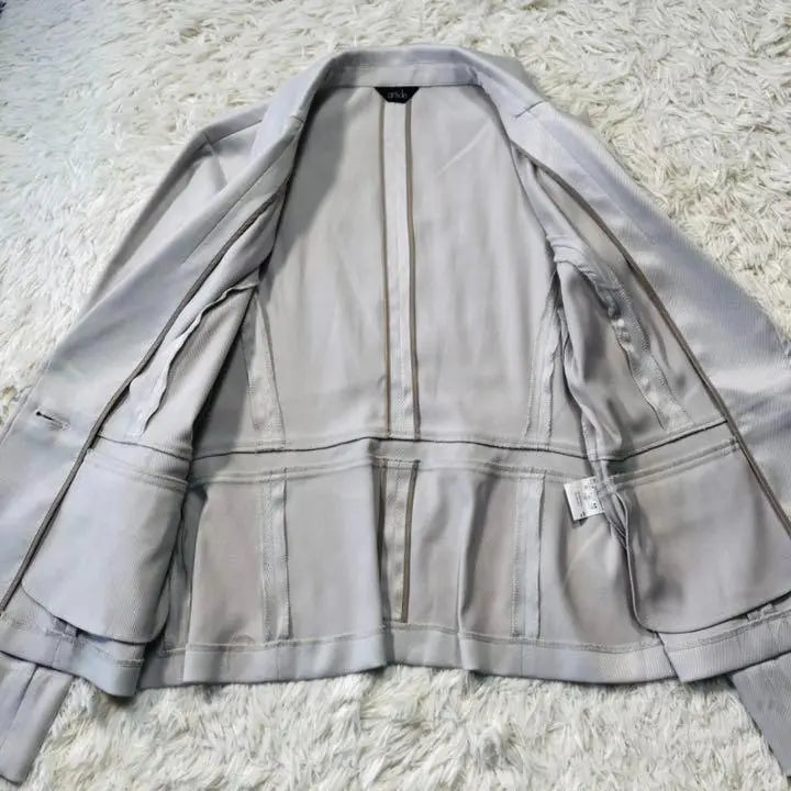 Good condition artide tailored jacket stretchless unlined gray