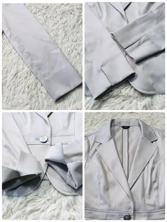 Good condition artide tailored jacket stretchless unlined gray