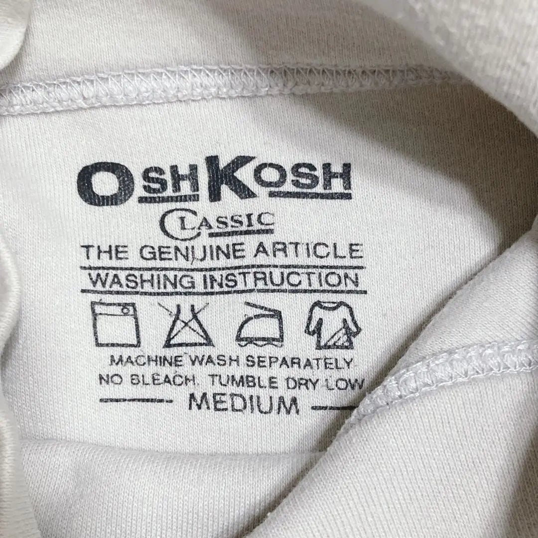 "OSHKOSH" M long sleeve cut and sew high neck simple