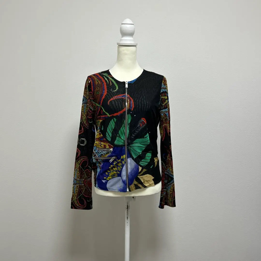 Desigual Art All-over Pattern Sheer Blouson