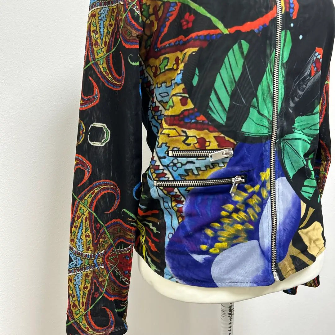 Desigual Art All-over Pattern Sheer Blouson