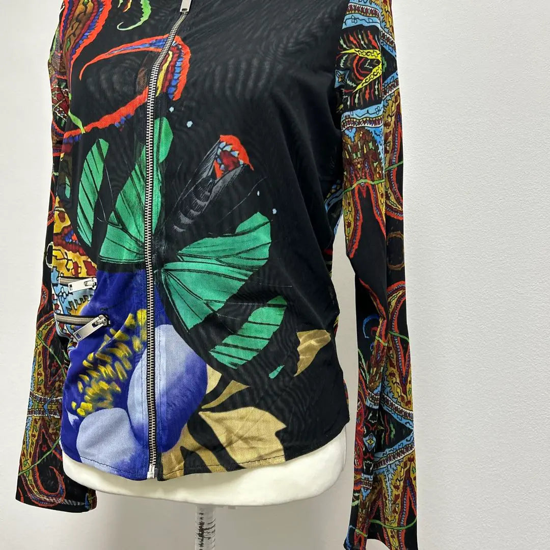 Desigual Art All-over Pattern Sheer Blouson