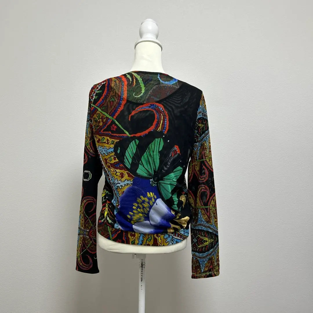 Desigual Art All-over Pattern Sheer Blouson