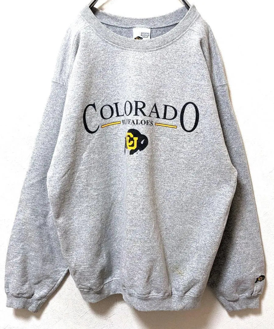 USA Buffalo Wear Colorado Buffaloes Sweatshirt Gray Gray Old-fashioned clothing