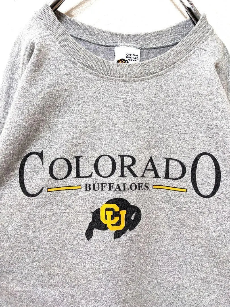 USA Buffalo Wear Colorado Buffaloes Sweatshirt Gray Gray Old-fashioned clothing