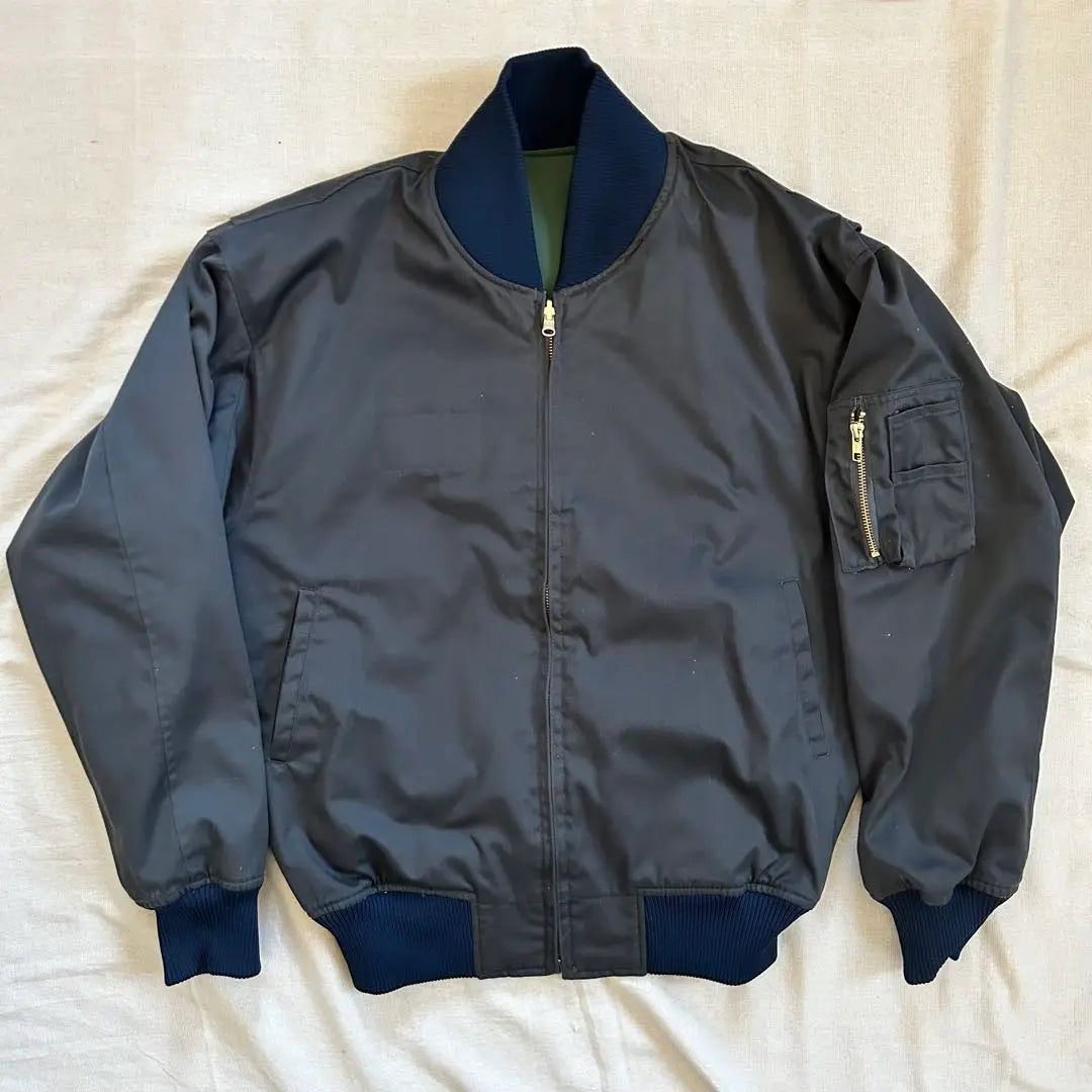 Chaqueta Air Self-Defense Force MA-1 Reversible ignífugo 0 XL | 航空自衛隊 ジャケット ma-1 リバーシブル 難燃 0号 XL